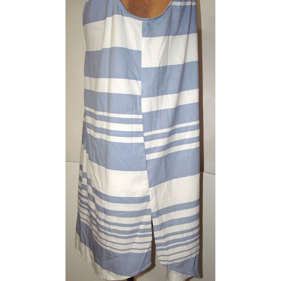 New Womens Prana NWT S Natasha Tunic Blue White Pockets Sleeveless Long Top UPF - Picture 5 of 6